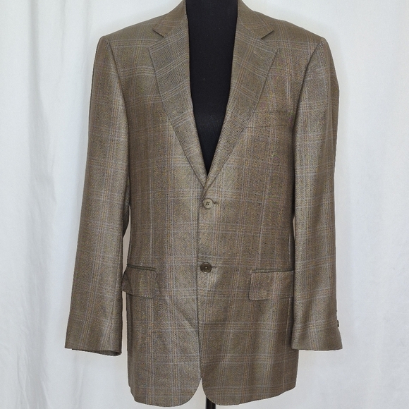 Ermenegildo Zegan for Neiman Marcus Trofeo Silk Wool Blend Suit Jacket - 48C/38R - Picture 1 of 15